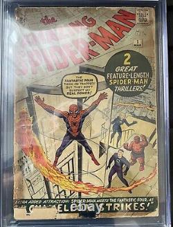 1963 Marvel AMAZING SPIDER-MAN #1 CGC. 5 Cream / Off-White STAN LEE / DITKO