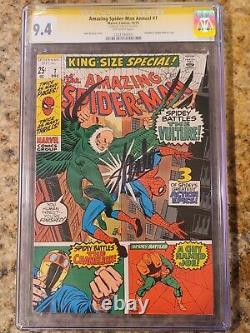 1970 Marvel Comics Amazing Spider-Man Annual 7 Stan Lee Signature CGC 9.4