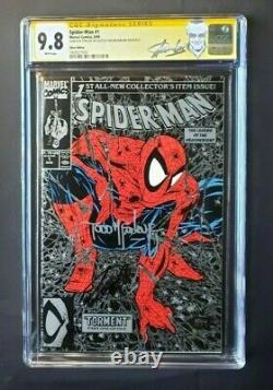 1990 Marvel Comics Spider-man #1 Cgc Ss Stan Lee & Todd Mcfarlane 9.8 Comic