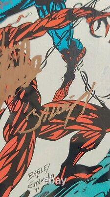 3x Signed Stan Lee Amazing Spider-Man 361 CGC 9.6 SS 1st Bagley Michelinie NM+