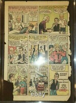 AMAZING FANTASY 15 CGC PG PAGE 1 ONLY 1962 STAN LEE 1st APPEARANCE OF SPIDER-MAN