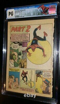 AMAZING FANTASY 15 CGC PG PAGE 4 ONLY 1962 STAN LEE 1st APPEARANCE OF SPIDER-MAN