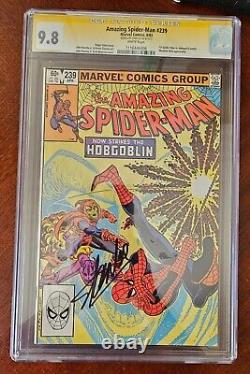 AMAZING SPIDERMAN #239 CGC 9.8 CGCSS Signed by Stan Lee Highest Graded