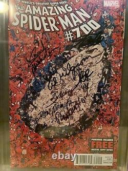 AMAZING SPIDERMAN #700 (CGC 9.8 NM/MT) 7 x Signed by STAN LEE + 6 OTHERS