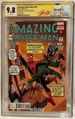 AMAZING SPIDERMAN #700 DITKO CGC 9.8 SS STAN LEE 94th BDAY SIGNED HEAD SKETCH