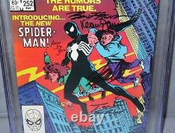 AMAZING SPIDER-MAN #252 (Black Costume, Signed x5 Stan Lee) CGC 9.6 1984 Venom