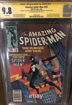 AMAZING SPIDER-MAN #252 CGC 9.8 Ss Stan Lee Roger Stern First Black Suit Venom