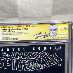 AMAZING SPIDER-MAN #36 9/11 CGC 9.4 SS Signed Stan Lee John Romita Sr. Jr. Scott