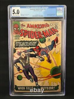 AMAZING SPIDER-MAN #36 (CGC 5.0) 1st appearance of the Looter, Steve Ditko, 1966