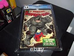 AMAZING SPIDER-MAN #41 CGC 1.0 1st Rhino! Stan Lee story Romita Cover 1966