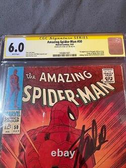 AMAZING SPIDER-MAN #50 CGC SS by Stan Lee 6.0
