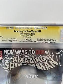 AMAZING SPIDER-MAN 569 CGC 9.8 Signed By STAN LEE