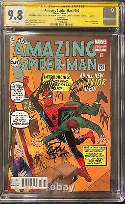 AMAZING SPIDER-MAN #700 DITKO CGC 9.8 SS X5 With Stan Lee? Death LAST ISSUE