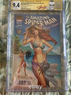 ASM Amazing Spiderman Renew Your Vows #5 Signed/Sketched by Stan Lee CGC 9.4 SS
