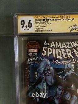ASM Renew Your Vows 2 -J Scott Campbell variant- CGC SS 9.6 Stan Lee signed