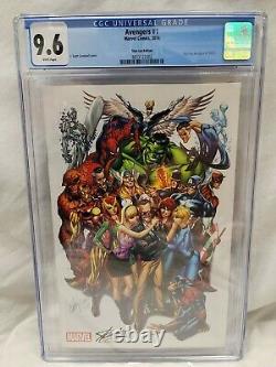 AVENGERS 1 CGC 9.6 STAN LEE EDITION J Scott Campbell White Pages Hulk Spider-Man