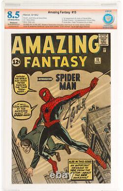 Amazing Fantasy #15 CBCS 8.5 R 1st Spider-man! Stan Lee Signed Free CGC Mylar cm