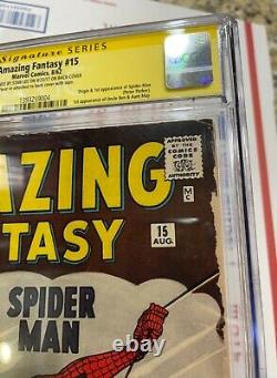 Amazing Fantasy 15 CGC 2.5 SS Stan Lee Grail 1st Spider-Man
