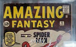 Amazing Fantasy 15 CGC 2.5 SS Stan Lee Grail 1st Spider-Man Check Descp. TY