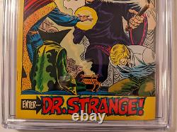 Amazing Spider-Man #109 CGC 8.0 1st Dr. Strange on ASM cover Stan Lee 1972