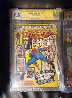 Amazing Spider-Man 121 (7.5) & 122 (6.5) CGC SS signed by Stan Lee