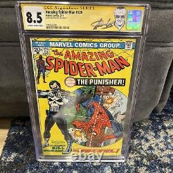 Amazing Spider-Man 129 CGC 8.5 Signed by Stan Lee