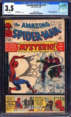 Amazing Spider-Man #13 CGC 3.5 Origin & 1st app. Of Mysterio (Quentin Beck)L@@K