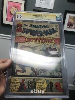 Amazing Spider-Man #13 CGC 6.0 1964 SIGNED STAN LEE! 1st app. Mysterio