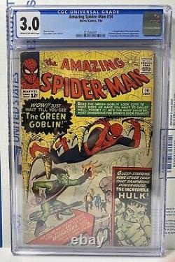 Amazing Spider-Man #14 (1964) CGC 3.0 1st Green Goblin (Norman Osborn)