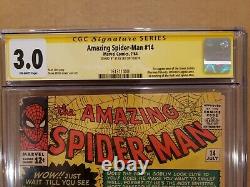 Amazing Spider-Man #14 1st Appearance of Green Goblin CGC 3.0 SS Stan Lee