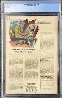 Amazing Spider-Man #14 CGC 4.5 VG+ 1964 Stan Lee Green Goblin Hulk Marvel