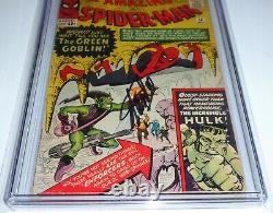 Amazing Spider-Man #14 CGC SS Signature Autograph STAN LEE 1st Green Goblin Hulk