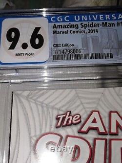 Amazing Spider-Man #14 MARVEL 2014 S. Young C2E2 B&W CGC 9.6 STAN LEE TRIBUTE