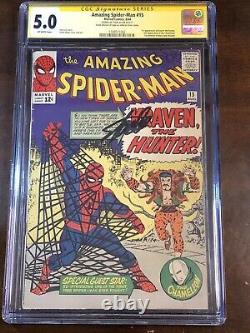 Amazing Spider-Man #15 (1963) 1st Kraven! Stan Lee Signature! SS CGC 5.0