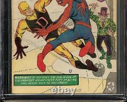 Amazing Spider-Man #16 1964 CGC 4.5 SIGNED STAN LEE 1st Daredevil Crossover MCU