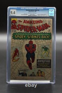 Amazing Spider-Man (1963) #19 Steve Ditko CGC 9.4 Blue Label OWithWH Pgs Stan Lee