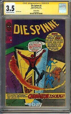 Amazing Spider-Man #1 1974 CGC 3.5 German Edition SIGNED STAN LEE Jack Kirby Cvr