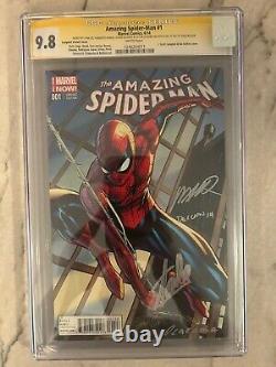 Amazing Spider Man #1 2014 CGC 9.8 Signed By Stan Lee, Ramos And More, 4x Signed