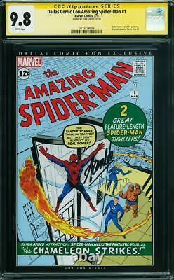 Amazing Spider-Man #1 CGC 9.8 2011 Stan Lee Signature! Dallas Con! Signed! M9 cm