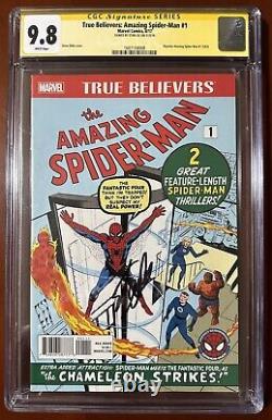Amazing Spider-Man 1 CGC SS 9.8 Signed Stan Lee True Believers 2017