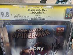 Amazing Spider-Man 1 GameStop Edition CGC 9.8 SS signed by Stan Lee & Greg Horn