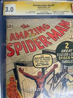 Amazing Spider-Man #1 Marvel Silver Age 1963 CGC 3.0 Signed by Stan Lee