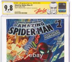 Amazing Spider-Man #1 Signed SS Stan Lee 93Birthday CGC 9.8 2015 Alex Ross Cover