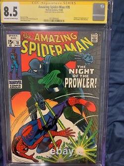 Amazing Spider-Man (1st Series) #78 1969 CGC SS FIRST PROWLER APPEARANCE STAN
