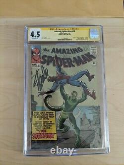 Amazing Spider-Man #20 CGC 4.5 Signed By Stan Lee