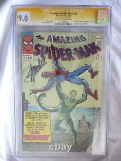 Amazing Spider-Man #20 CGC 9.0 SS Signature Series-Stan Lee-1st Scorpion 1 of 5