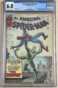 Amazing Spider-Man 20 cgc 6.0 OWithW 1st Appearance Of The Scorpion! 1218617003