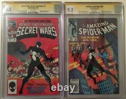 Amazing Spider-Man 252 CGC SS 9.2 signed Stan Lee Newsstand First Black Costume
