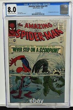 Amazing Spider-Man #29 (1965) CGC 8.0 2nd Appearance Scorpion Stan Lee Marvel