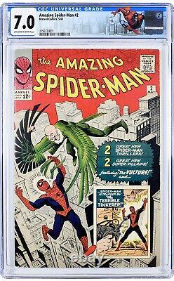 Amazing Spider-Man #2 CGC 7.0 Marvel 1963 1st Vulture! Stan Lee Steve Ditko